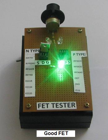 how to test fet