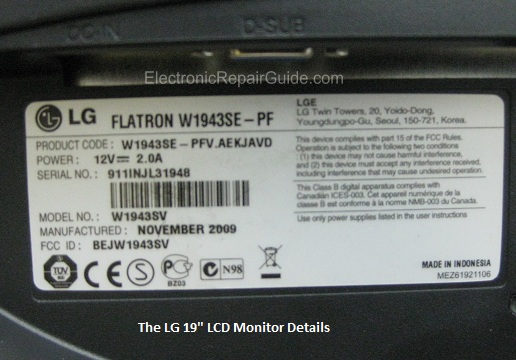 lg monitor details