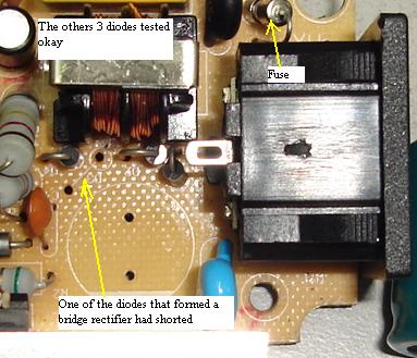 shorted diode