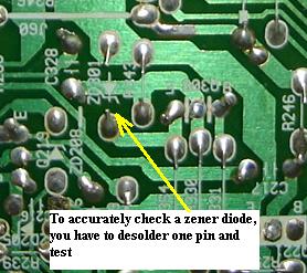 test zener diode